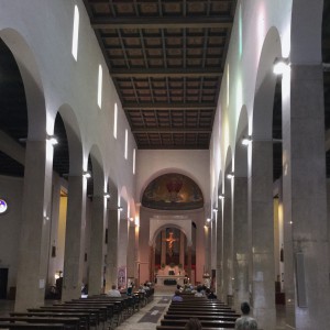Illuminazione a LED nella chiesa di S. Paolino a Viareggio
